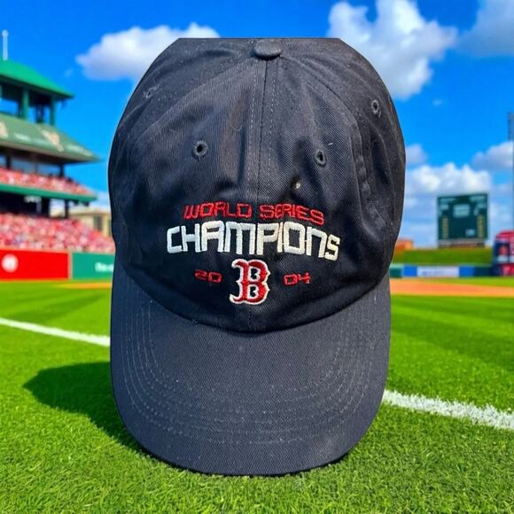 Boston Red Sox Baseball Cap 2004 World Series Champions MLB Richardson 240 Blue - Picture 1 of 14